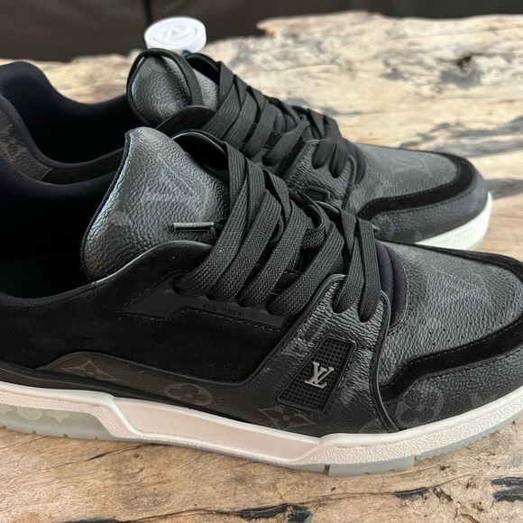 Size 7 - Louis Vuitton LV Trainer Black - 1A8PUA - Picture 5 of 10